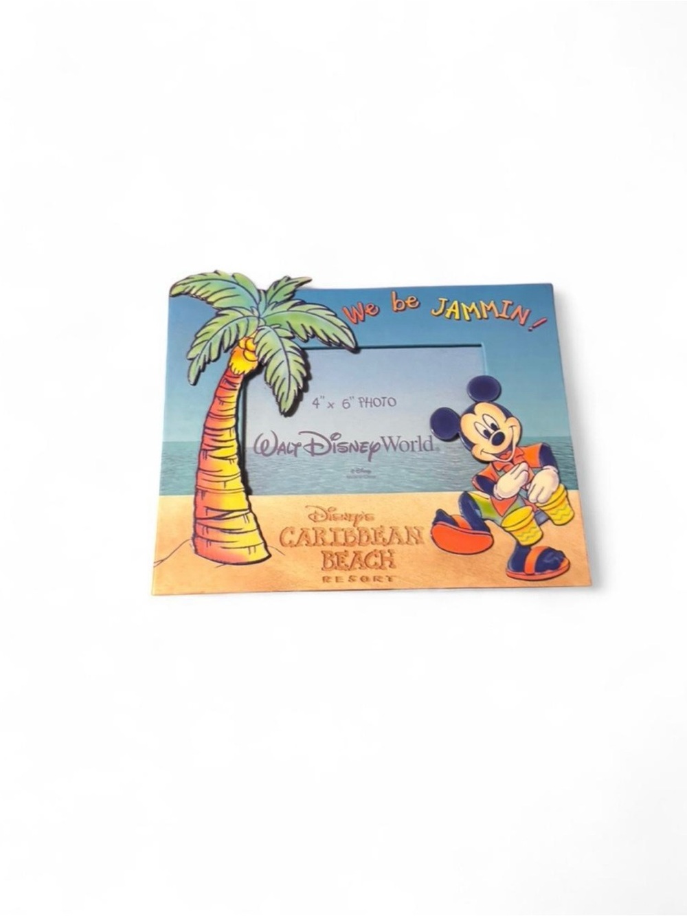 Disney Tropical Palm Mickey Photo Frame - Blue, Green, Purple, Yellow